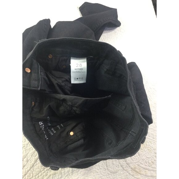 Mother High-Waisted Rider Ankle Black Jeans**Size 28*NWOT*Stretch Waist - Picture 14 of 16